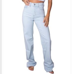 NWT Chipre Denim Rey High-Waisted Wide-Leg Jean 29 Light Blue